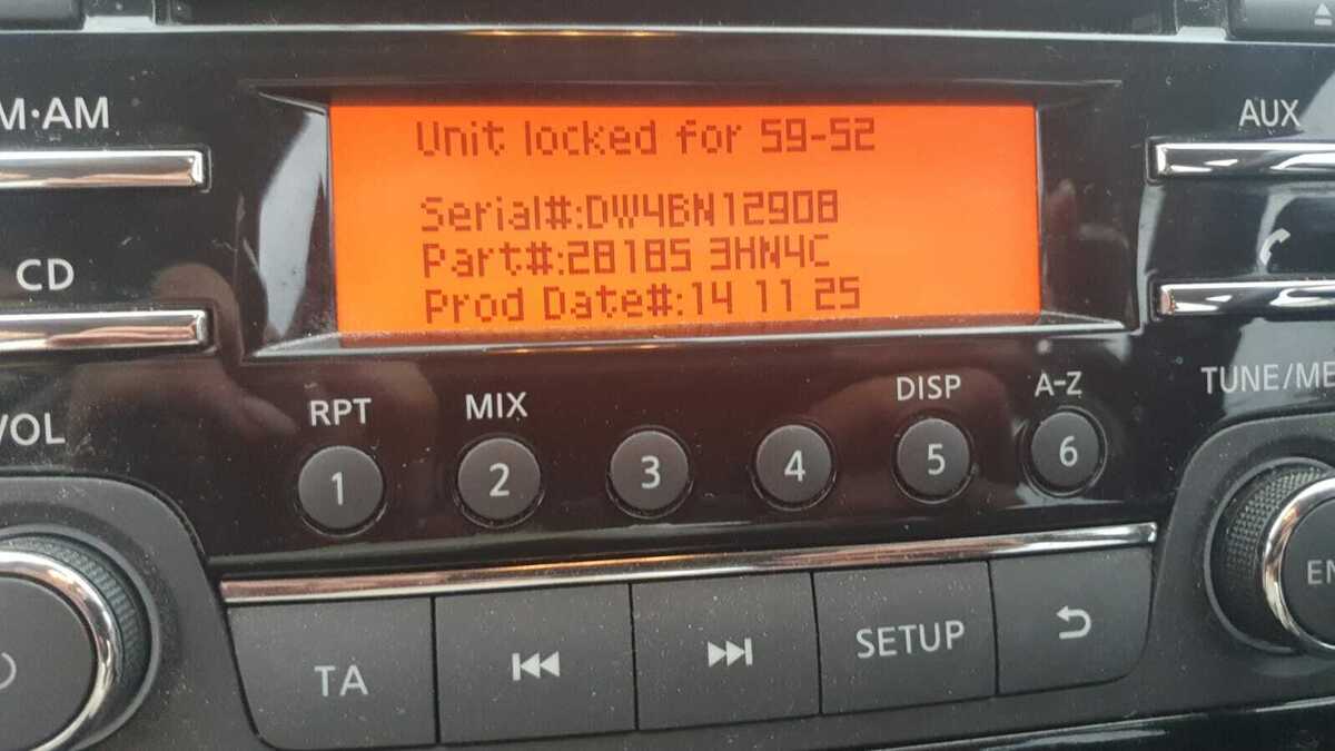 Nissan Sentra Daewoo radio code